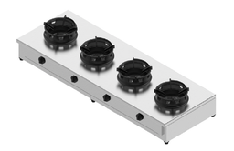 Plynový sporák - 4 horáky - 4x18 kW, V 257 mm