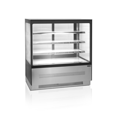 [LPD 903F black] Chladiaca vitrína cukrárska, 390 l, čierna